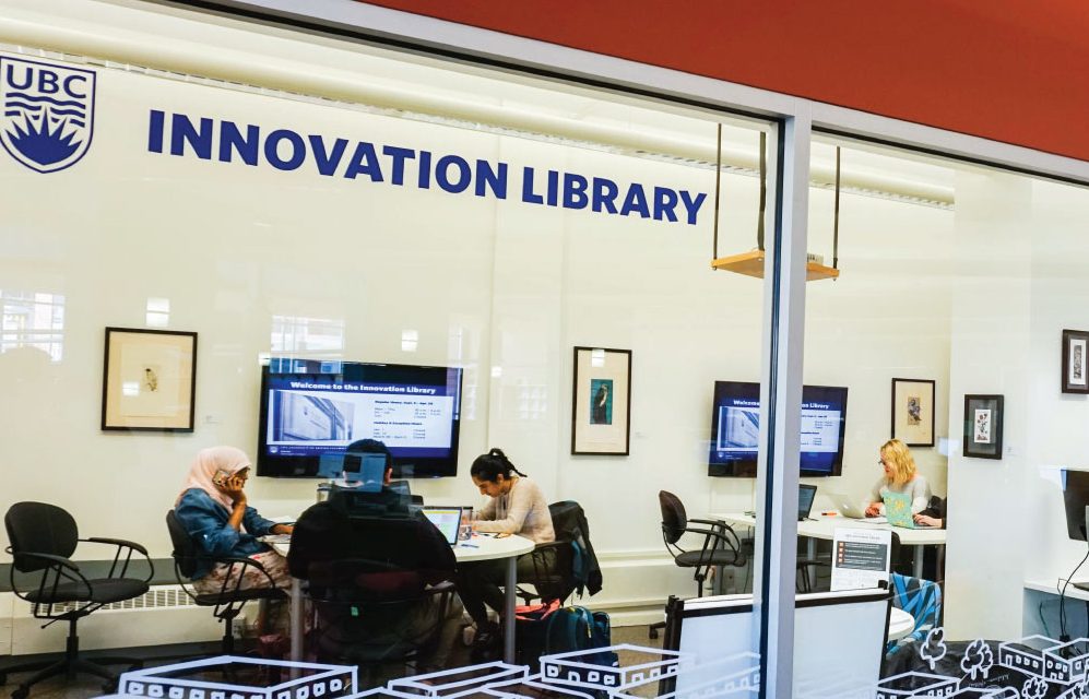 Students in the UBC Innovation Library