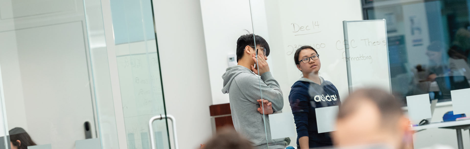 graduate students studying together