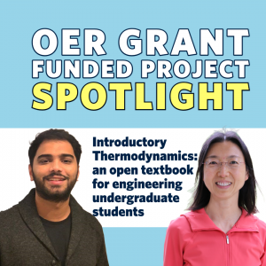 OER Project Spotlight: an open textbook for introductory thermodynamics